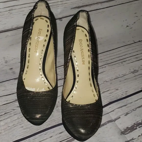 Enzo Angiolini Super Cute Eatava Leather Heels - Picture 5 of 11